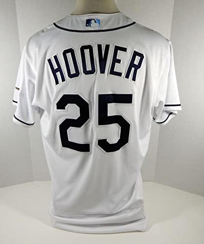 Tampa Bay Rays Paul Hoover # 25 Igra izdana Bijeli dres DP07653 - Igra Polovni MLB dresovi