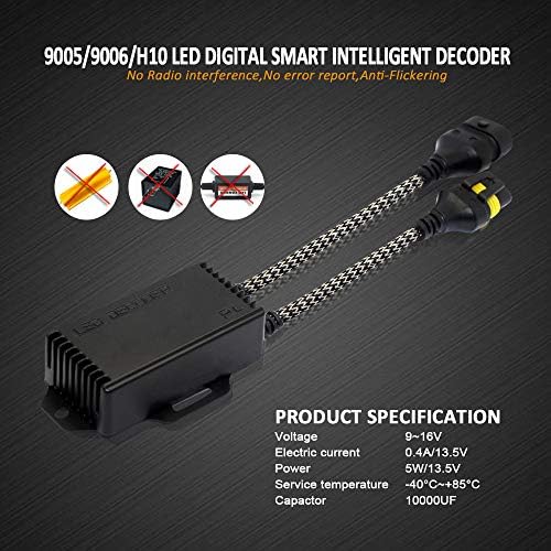 D-Lumina 9005/9006 / HB4 CANBUS DECODER ANTI Flicker kabelski svetlo, LED farovito svjetlo Otporni za dekoderi