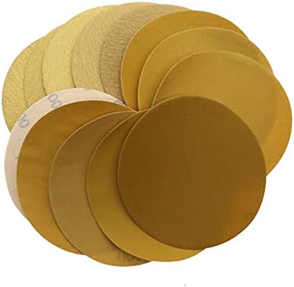 Poliranje brusni papir 10 5-inčni aluminijski oksid 80 do 1000 rešetka i petlje od metala i zlatni brusni diskovi