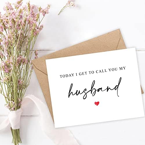 Emily poklon danas mogu da te zovem moj muž - muž zavet kartica - muž dan vjenčanja kartica-na moj muž kartica