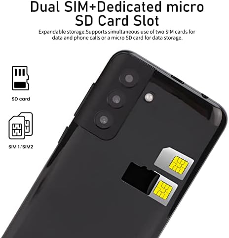 Heayzoki 4.5in Otključani mobitel, 32GB Dual SIM pametni telefon za 10.1, 4950mAh Prepoznavanje baterije za lice deset core CPU 13MP 5MP kamera crna