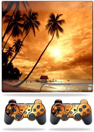MightySkins kože kompatibilan sa Sony Playstation 3 PS3 Slim Skins + 2 kontroler kože naljepnica Sunset