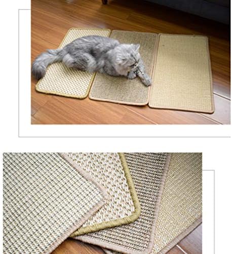 ULTECHNOVO Carpet Scratcher mačka scratcher Mat prirodni Sisal jastučić za grebanje, Anti-Slip Cat Scratch prostirka za spavanje tepih za mačke brušenje kandži& zaštitni namještaj mačka Mat igračka