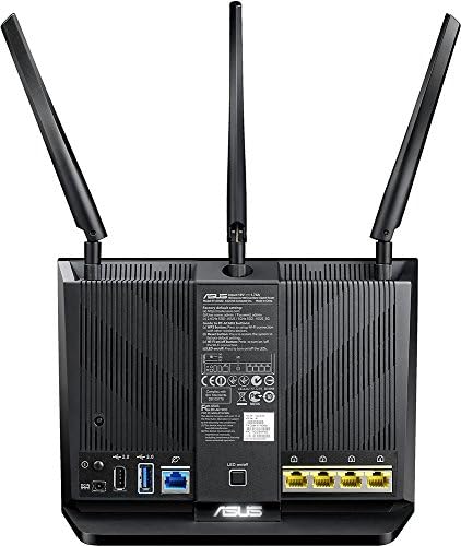 ASUS WiFi Router - Dual Band Gigabit Wireless Internet Router, 5 GB portovi, kockanje & Streaming, Aimesh kompatibilan, Free Lifetime Internet Security, Roditeljska kontrola ekvivalentna RT-AC68U