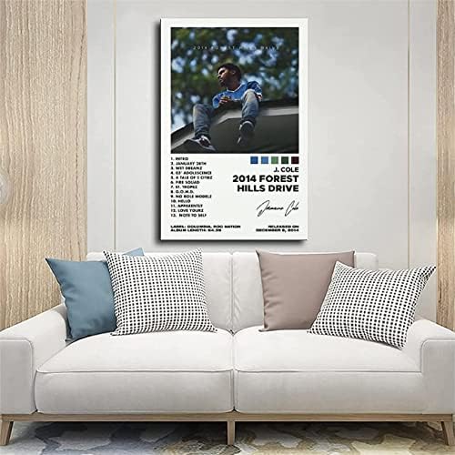 J Poster Cole Poster 2014 Forest Hills Drive Album Poster Wall naljepnice Rap Muzički poster