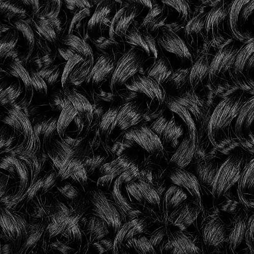 Kratka kovrčava Heklana kosa za crne žene 10 inča vodeni talas Gogo curl heklane pletenice prirodne crne 1b okeanski talas heklane pletenice