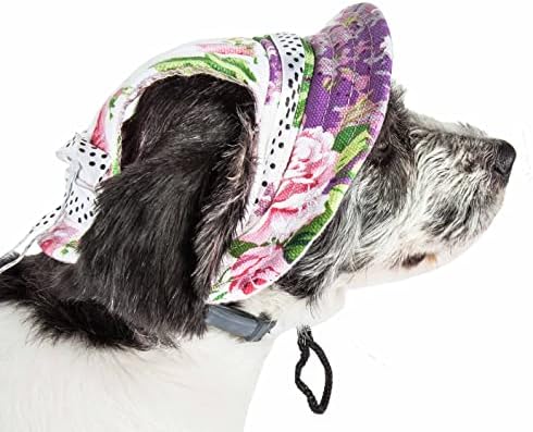 PET ŽIVOT ® Botanički kore cvjetni pas za pse sa zaštitom pokrivenosti UV-om - pruža više hlada