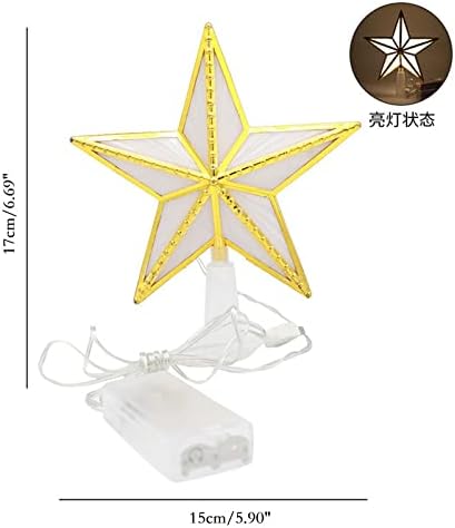 Božićna zvijezda Light lampica Tip baterije Stolna lampica Desktop ukras za božićno drvce, Xmas Kućni ukrasi