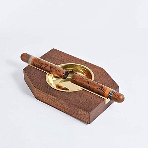 FBITE pepeljara, drveni kvadratni pepeljara za cigarete - sofisticirani dizajn - za unutarnju