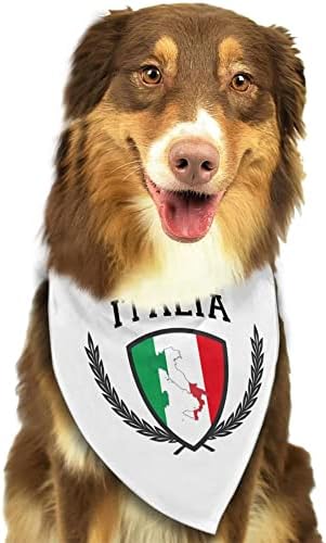 Pas Bandanas Italia Italija italijanska zastava pet Bandana šal trougao Bibs marama pribor za