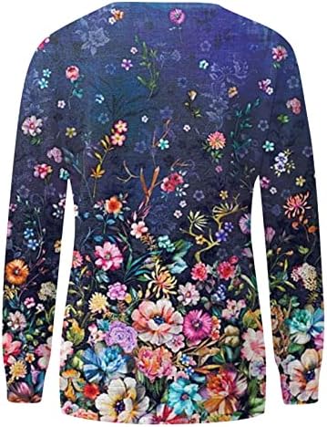 Hoodies Nokmopo za žene plus veličine Ženska casual moda Print Dugi rukav O-vrat pulover Top Plus