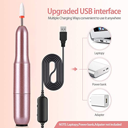 NailShow električna bušilica za nokte,USB električna bušilica za nokte za akrilne nokte, prijenosni električni