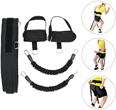 BESPORTBLE Cable Basketball Accessories 1 Set Training Resistance Bands prijenosni gležanj trake za fitnes cijevi bendovi za obuku Crna košarkaška oprema košarkaška oprema košarkaška oprema