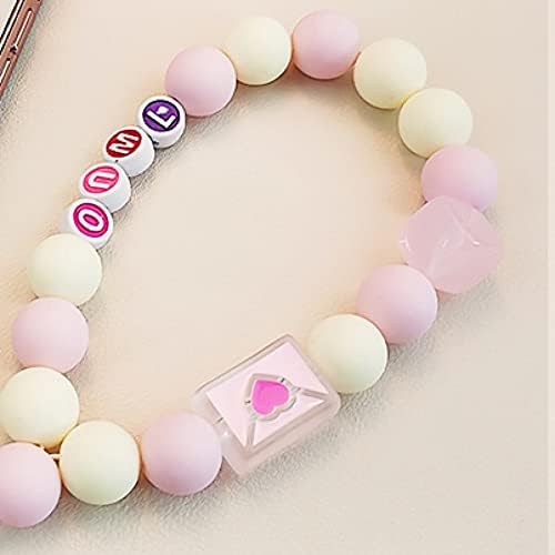 Privjesak za perle u boji za mobilni telefon kratki ručni perli s perlama u boji bombona novi telefon protiv izgubljenih Uzica