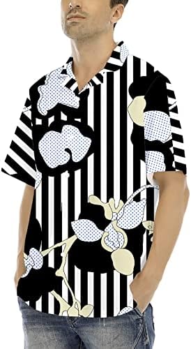 2023 Novi prilagođeni logo Muške havajske majice postavlja kratki rukav ležerni gumb prema dolje od plaže cvijeće