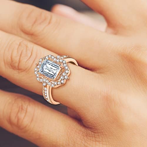 2023 Ženska cirkonija Bling Diamond Angagement Kristali za vjenčanje za tinejdžere
