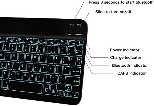 BoxWave tastatura kompatibilna sa ZTE Nubia Red Magic 7 Pro-SlimKeys Bluetooth tastaturom - sa pozadinskim