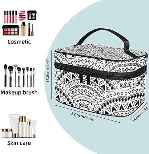Yoyoamoy šminka za žene dame djevojke, velika kozmetička torba sa zatvaračem Make up organizator Travel torbica, držač četkica i ručka estetske japanske manale mane