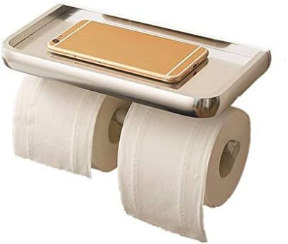 SMLJLQ kupaonica toaletni držač za papir na zid-montiran za pohranu stalak za pohranu stalak za aluminijum