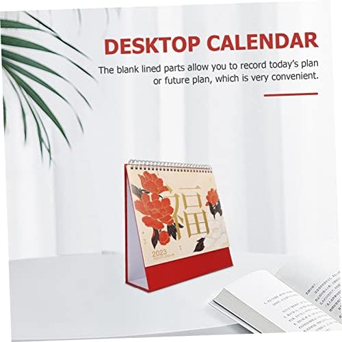 TOFCICU 2023 Desk kalendar Zodijak Decor Decor Kineski dekor Kalendar 2023 Kalendar šatora kineskog kalendara
