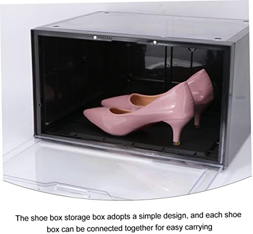 Brewix Box kutija za pohranu Kupova za cipele Obriši Organizator cipela Kutije za odlaganje Sklopiva kutija za odlaganje cipela za cipele Skladišna ormarića za cipele Organizovanje cipela Organizator kutije za cipele (boja)