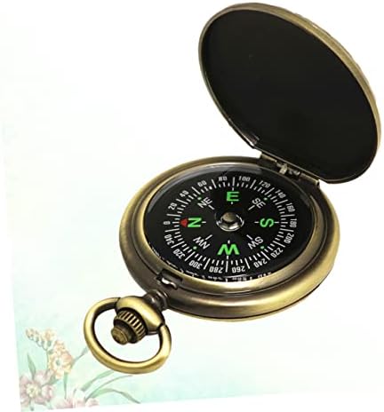 Homoyoyo Muški poklon Muški džepni satovi Vintage kompas Metalni kompas Vintage Pocket Compass Mini mesingani kompas Potrošljiv kompas Korisni kompas Antikni na otvorenom