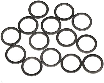 124pcs 3,3 mm vanjski prečnik zaptivka crne grafitne najlonske plastične perilice prsten krug ultra tanki ravni jastuk 0,15-0,35mm debljine -