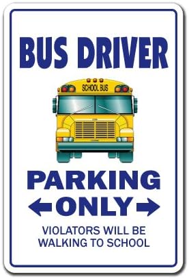 Autobuski vozač Potpiši parking znakovi školskog školskogbusa Nastavni odmor | Indoor / Vanjski | 20 visoki plastični znak