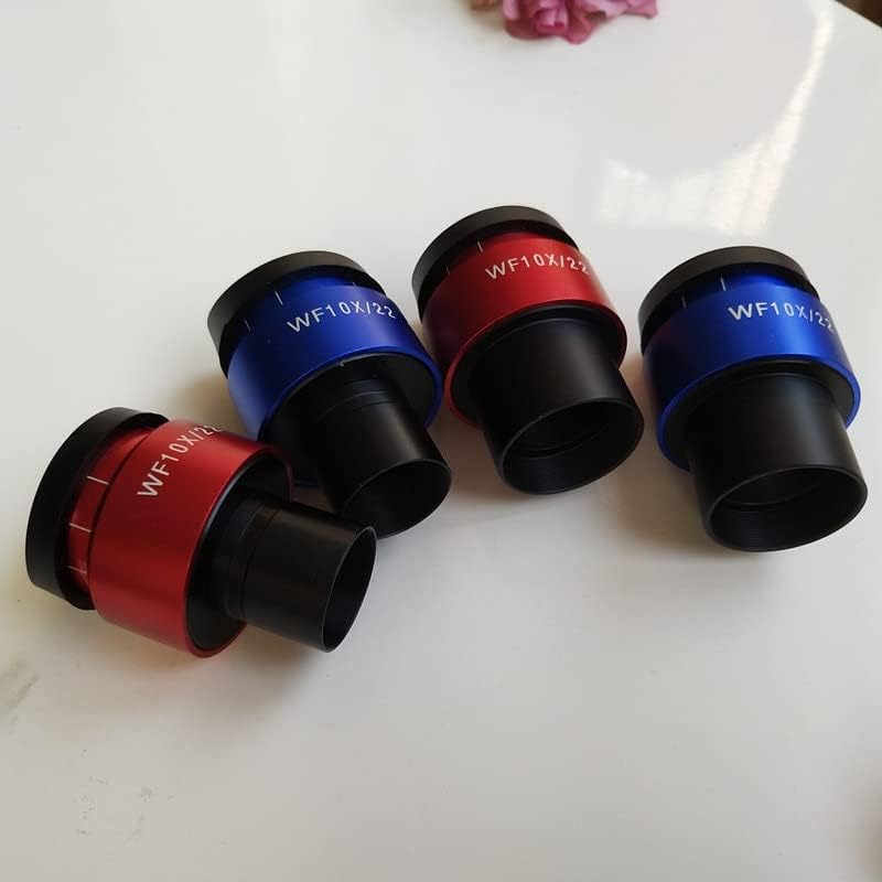 Adapter za mikroskop WF10X 22mm Plava Crvena Crna ljuska Podesiva Stereoskopska sočiva za okular
