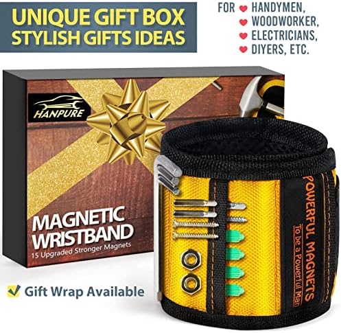 Tool Gifts For Men-Magnetic Wristband for Holding Screws, ručni Magnet, pokloni for Dad Husband andMagnetic
