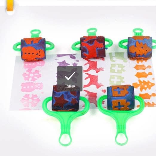 BHVXW spužvasta četka za crtanje 5 kompleta grafita Paint Roller Stamp DIY ručno izrađeni alati za umjetničko farbanje