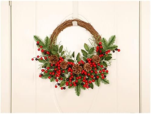 Emptyz 40cm Božićni vijenac božićni borovi vijenci za prednje vrata Božićni odmor Unutarnji ukrasi