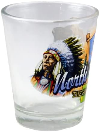 Sjeverna Dakota Sioux Država Elementi Shot Glass
