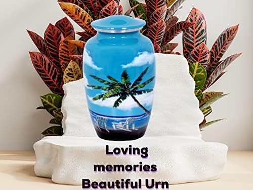 Urn fo Ashes Adult Male-Palm Beach Oasis Adult kremiranje urna za pepeo odrasle muško & ženski urne sa Velvet Beg
