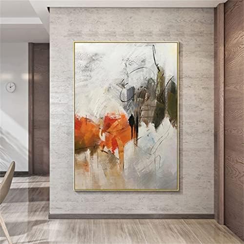 Yxbdn Sažetak siva narandžasta ručno rađena moderna uljana slika platna slika zidna Umjetnost dekor kućne sobe