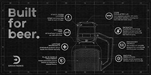 Drinktanks 128 Oz vakuumski izolovana Mašina za grejanje piva od nerđajućeg čelika