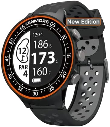 CANMORE TW411 Golf GPS sat sa fitnes Trackerom, 40,000+ besplatno unaprijed učitano svjetsko igralište, nadograđeni IC čip, narandža