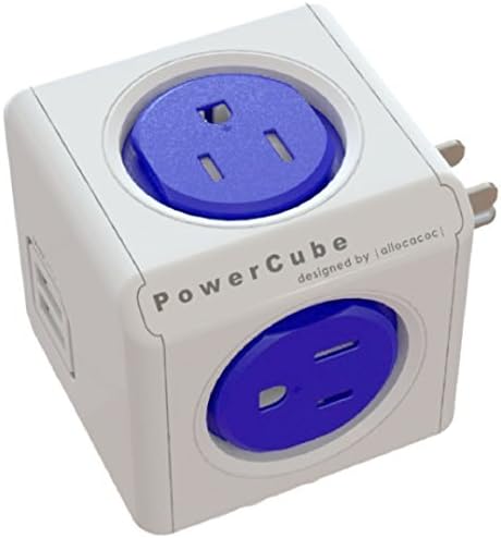 PowerCube Original 4 Izlazni Adapter sa USB portom - Cobalt Blue