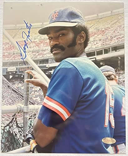 George Foster potpisan autogramirani sjajni 8x10 Photo New York Mets - Steiner ovjerena naljepnica