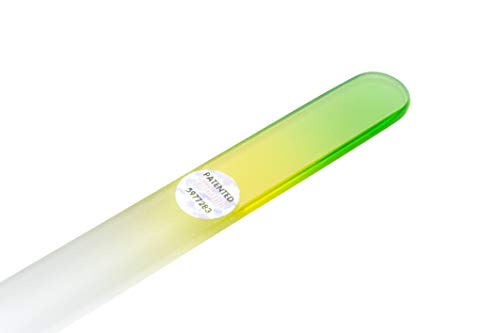Remos Staklena datoteka za nokte 14 cm zeleno-žuta