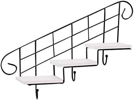 Xjjzs Modern Multi funkcija Zidni nosač od kovanog željeza bez probijanja stepenica zid viseći cvjetni postolje spavaće sobe dnevni boravak