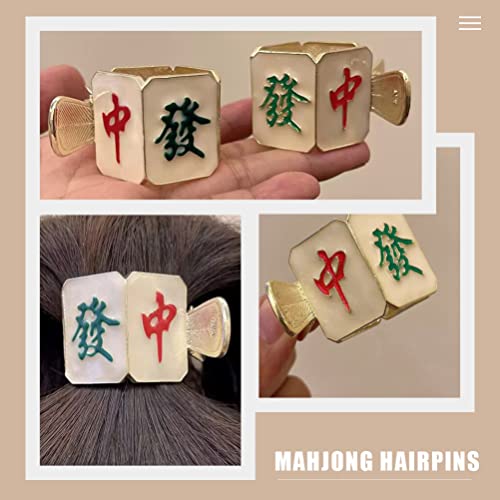 DiDiseaon pribor za kosu Oprema za kosu Nakit za kosu Mahjong Hairpin Dižurna mahjong Kose kopča za kosu za