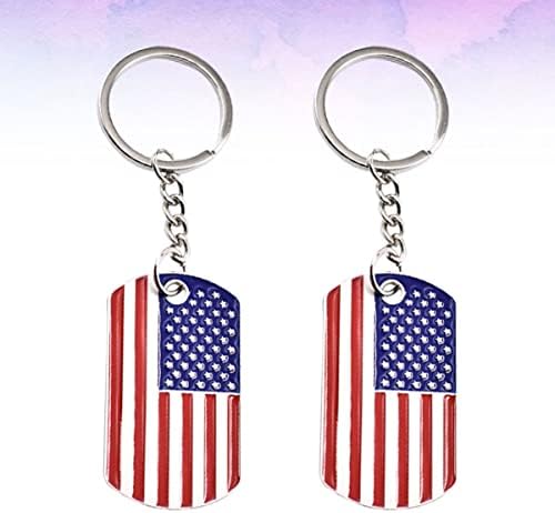 Soimis Ser 2 Američka zastava Viseći ornament za ornament za ključeve Privjesak za ključeve Keychain Clean Clean