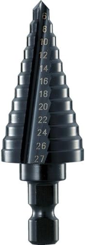 Trusco NMS-35 Step bušilica, 2 lopatice, crno obojeno površinsko obradu, 0,2-1,4 inča, broj koraka: 13