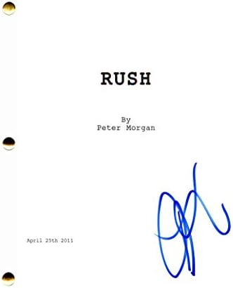 Daniel Bruhl potpisan autogram - žurpu Chris Hemsworth, Ron Howard, Olivia Wilde, peto imanje, Bourne Ultimatum, kapetan Amerika: Socon i zimski vojnik, alienist