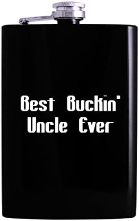 Najbolji Bakin ' ujak ikad - 8oz Hip tikvica za piće alkohola, Crna