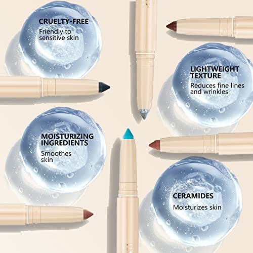 Meki kremasti štap za sjenilo, mat olovka za sjenilo Crayon Highlighting, visoko pigmentirana olovka za sjenilo, vodootporni dugotrajni štap za isticanje očiju, višedimenzionalni izgled očiju & nbsp;Eye Liner Makeup - 02
