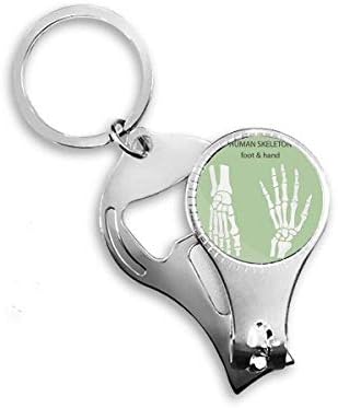 Ljudski kostur ručni i nožni nožni nokti za nokfer prsten ključeva za ključeva