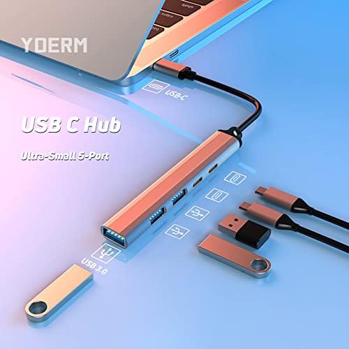 USB C priključna stanica, 6-u-1 USB C čvorište, W/Ethernet Port, HDMI 4K, USB a 3.0 podaci 5Gbps, USB a 2.0, USB C, 60W PD