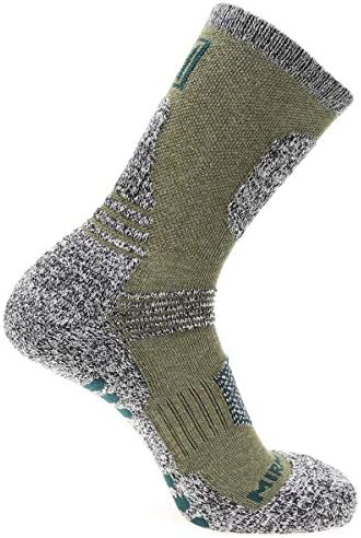 Mirrmaru muške 5 pari planinarske čarape - Multi performanse vlage Wicking vanjski sportski sportski pješačke čarape za posade